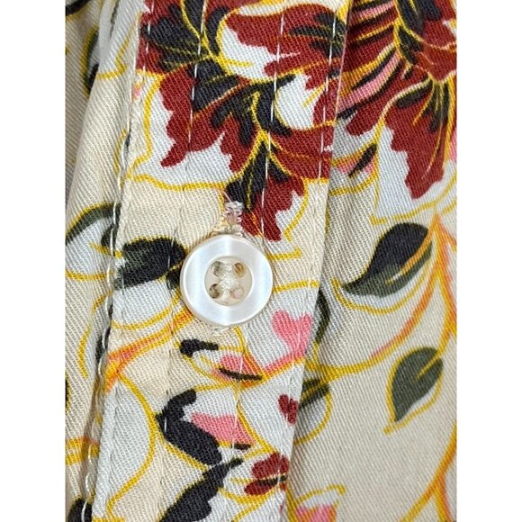 Torrid Floral Top Yellow 4X Boho Western Colorful Feminine Preppy Indie Hippie - Picture 5 of 10
